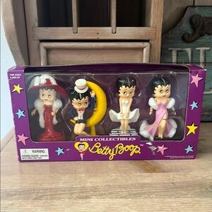 Vintage Betty Boop Mini Collectibles Set of 4 NWT 1998 King Features